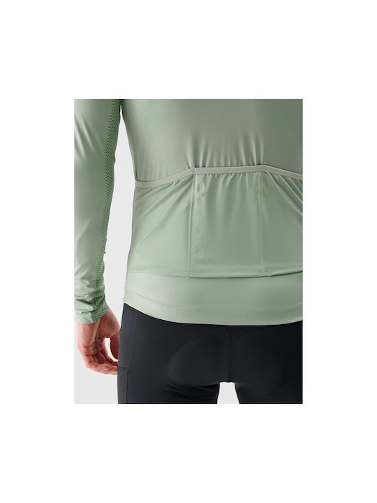 4F Functional Long Sleeves Cycling Jersey Green
