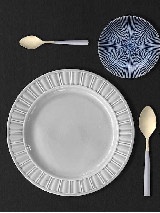 Casa Bugatti Set de Tacâmuri Inoxidabil Gri 24buc