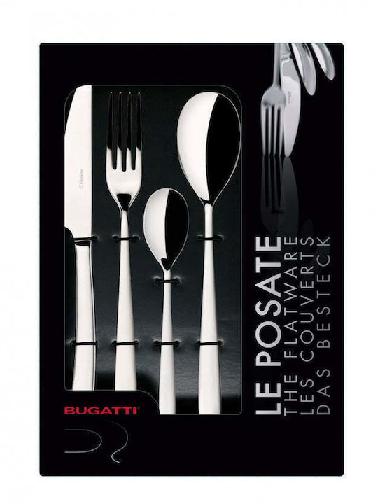 Casa Bugatti Preludio Besteckset Edelstahl Silber 16Stück