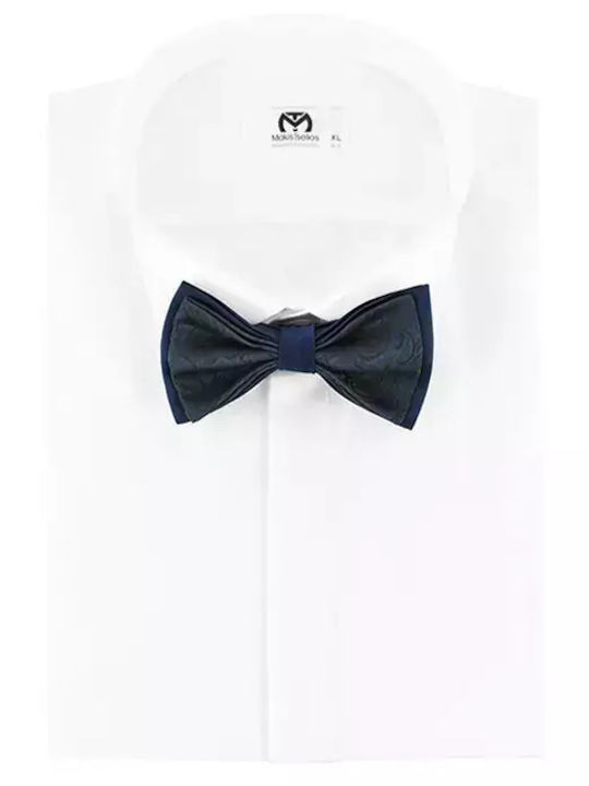 Messaggero Fliege Mep022 Blau & Beige Messaggero Blau