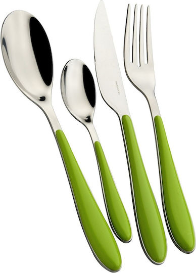 Casa Bugatti Gioia Cutlery Set Stainless Green 24pcs