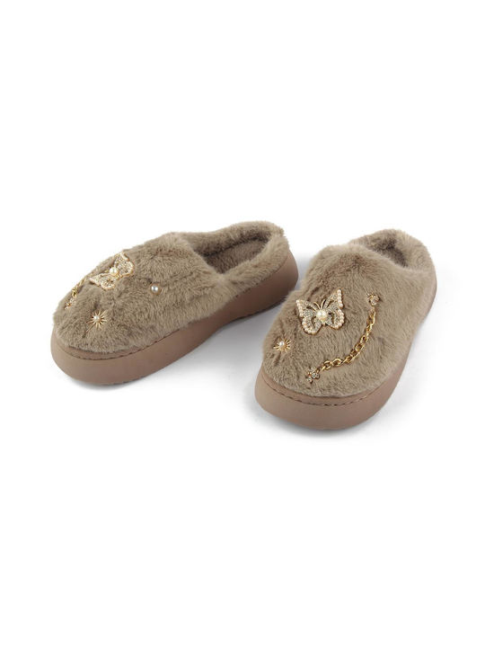 Winter Women's Slippers Brown