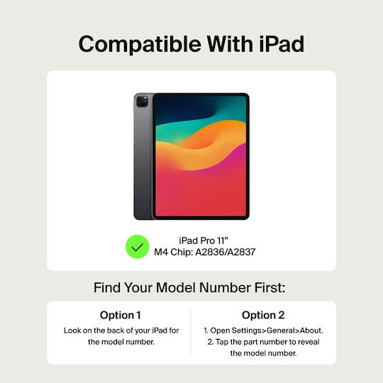 Belkin Flip Cover Leather With Keyboard In Dutch Black (iPad Pro 2024 11")
