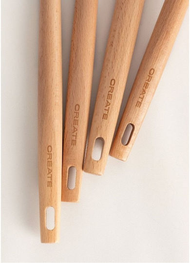 Create Silicone Cooking Utensil Set with Base Blue Kitchenware Studio