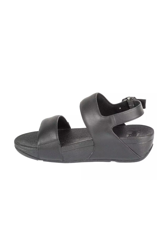 Fitflop Lulu Καλοκαιρινές Γυναικείες Πλατφόρμες Μαύρες