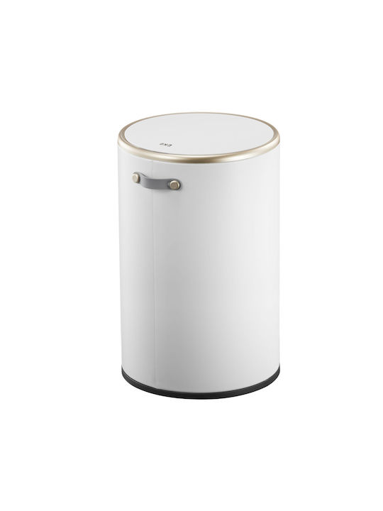 Eko Cosmo Waste Bin Waste made of Stainless Steel with Pedal White 12lt 1pcs