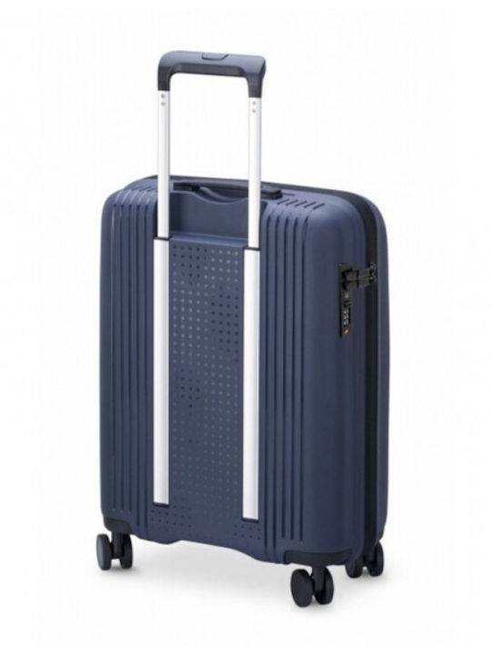 Delsey Ordener Kabinenreisekoffer Hartschalen Navy Blue mit 4 Räder Höhe 55cm