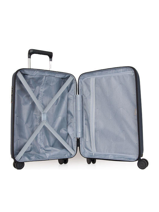 Delsey Ordener Kabinenreisekoffer Hartschalen Navy Blue mit 4 Räder Höhe 55cm