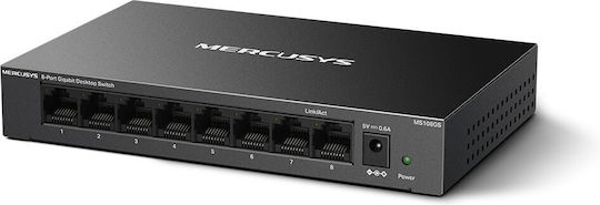 Mercusys MS108GS v1 Negestionat L2 Switch cu 8 Porturi Gigabit (1Gbps) Ethernet