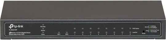 TP-LINK TL-SG2210P v1 Managed L2 PoE Switch with 8 Ethernet Ports and 2 SFP Ports