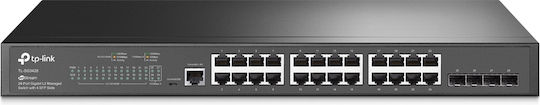 TP-LINK TL-SG3428 Managed L2 Switch with 24 Gigabit (1Gbps) Ethernet Ports and 4 SFP Ports