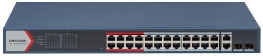 Hikvision DS-3E1326P-EI Unmanaged PoE+ Switch with 24 Ethernet Ports