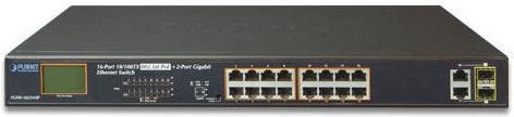 Planet FGSW-1822VHP Неуправляем Превключвател L2 PoE+ с 16 Ethernet Порта и 2 SFP Порта
