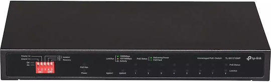 TP-LINK TL-SG1210MP v1 Unmanaged L2 PoE+ Switch με 9 Θύρες Gigabit (1Gbps) Ethernet και 1 SFP Θύρα