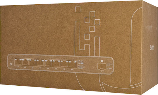 Ubiquiti UISP Managed L2 Switch με 8 Θύρες Gigabit (1Gbps) Ethernet και 1 SFP Θύρα