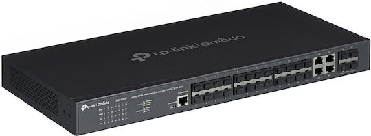 TP-LINK TL-SG3428XF V1 Managed L2 Switch με 4 Θύρες Gigabit (1Gbps) Ethernet και 20 SFP Θύρες