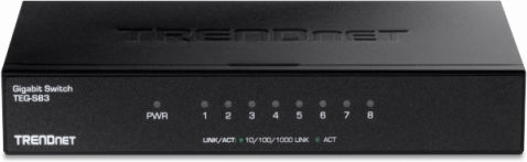 Trendnet TEG-S83 Неуправляем L2 Switch с 8 Портове Гигабитови (1Gbps) Ethernet