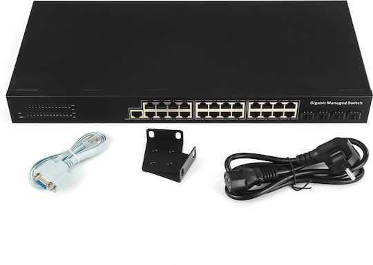 Cudy GS2024S2 v1 Unmanaged L2 Switch με 24 Θύρες Gigabit (1Gbps) Ethernet και 4 SFP Θύρες