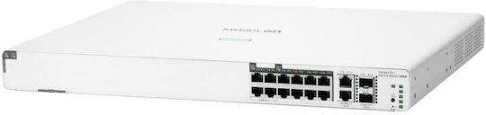 HP Instant On 1960 v7 Managed L2 PoE++ Switch με 14 Θύρες Gigabit (1Gbps) Ethernet