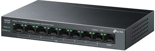 TP-LINK LS109P v1 PoE+ Switch с 9 Портове Ethernet