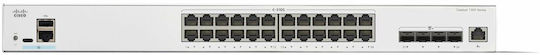 Cisco Catalyst 1300 Managed Switch with 24 Gigabit (1Gbps) Ethernet Ports and 4 SFP Ports
