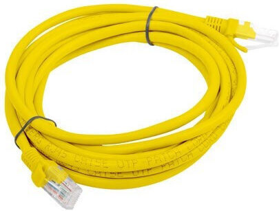 Lanberg U/UTP Cat.5e (Gigabit) Καλώδιο Δικτύου Ethernet 3m Κίτρινο 10τμχ