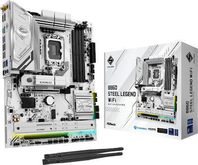 ASRock B860 Steel Legend WIFI Mainboard ATX mit Intel 1851 Sockel