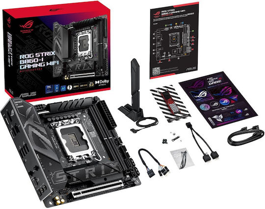 Asus Rog Strix B860-I Gaming WIFI Дънна платка Mini ITX с Intel 1851 Сокет