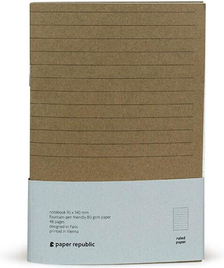 Paper Republic Pocket Carnet cu Elastic Maro