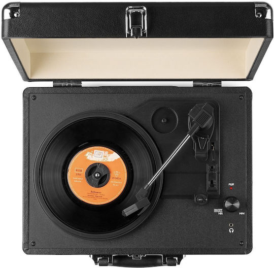 Audizio RP114BK 102.041 Βαλιτσάκι Πικάπ με Προενίσχυση και Ενσωματωμένα Ηχεία Μαύρο