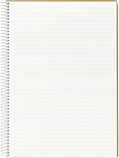 Spiral Notebook Σημειωματάριο Σπιράλ B5 80 Φύλλων Ριγέ Πολύχρωμο