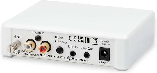 Pro-Ject Audio Phono Box E BT 5 Phono Preamp Λευκό