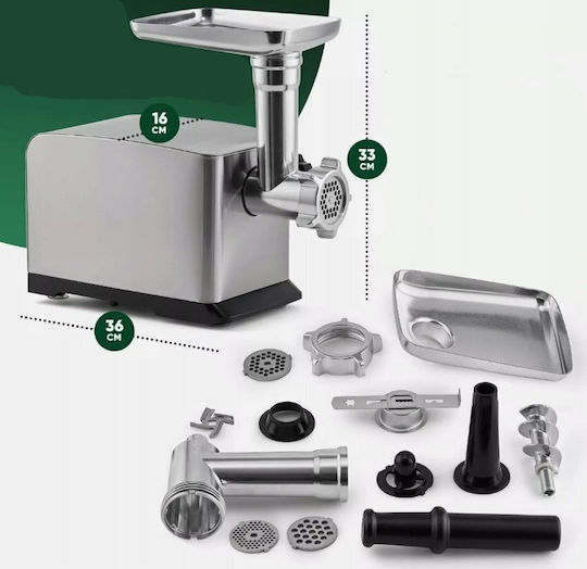 Profi Cook Μηχανή Άλεσης Κιμά 1200W Γκρι
