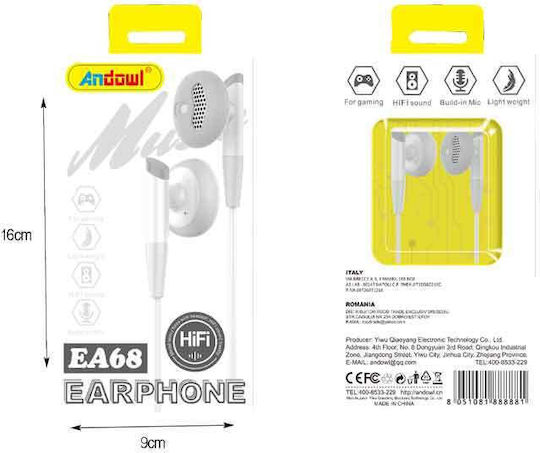 Andowl Energy Air Earbuds Handsfree Headphones with Connector 3.5mm