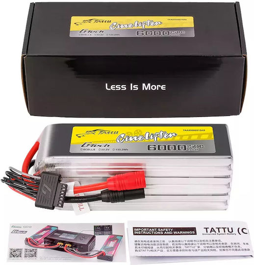 Tattu Cinelifter Li-Po Batterie 22.2V 6000mAh 150C 6S für RC-Fahrzeug