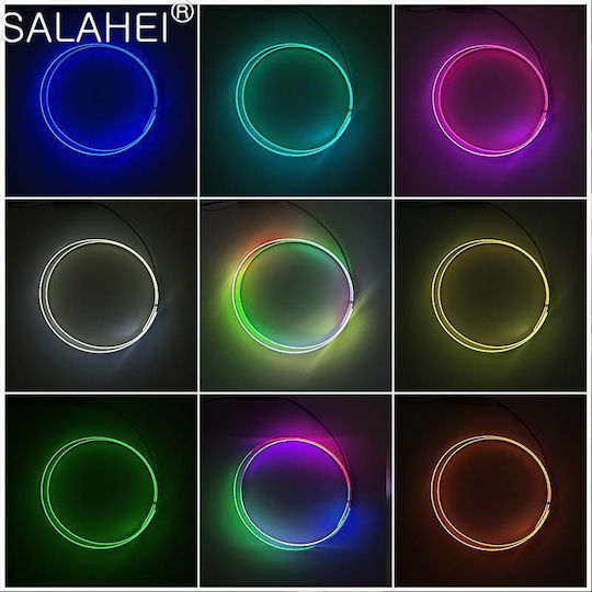 Ambient Light Διακοσμητικός Φωτισμός Οπτική Ίνα Αυτοκινήτου Dynamic Bluetooth & Τηλεχειριστήριο 1 Τεμάχιο 120cm Σύνδεση Usb