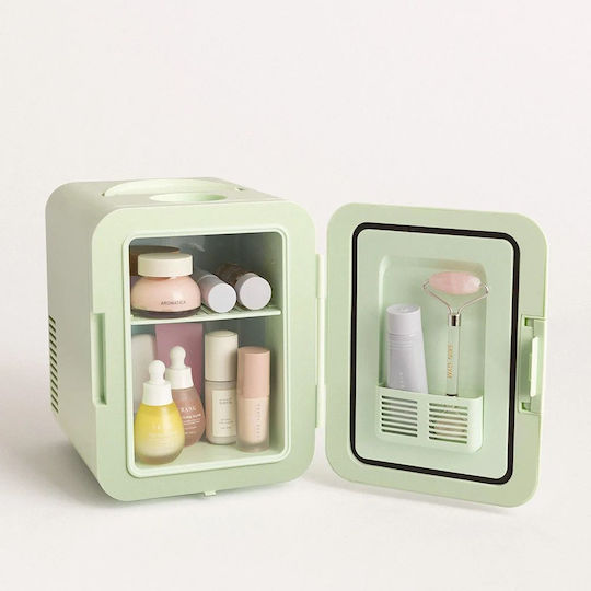 Create Mini Box Frigider Pentru Cosmetice 4lt Cu Raft Și Funcție De Încălzire Verde
