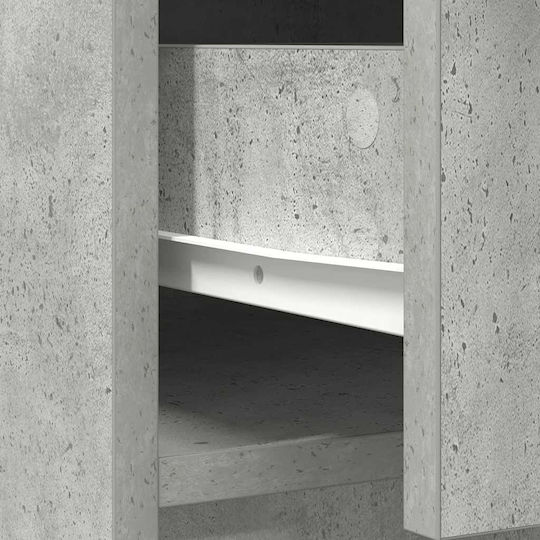 Bufet cu Sertare Gri 70.5x34x74.5cm