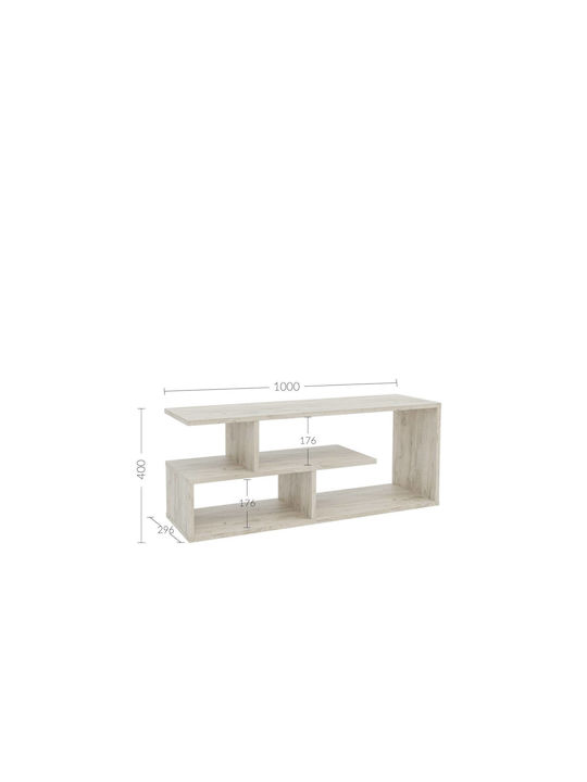 Έπιπλο Τηλεόρασης Eden Γκρι Μ100xΠ29.6xΥ40cm