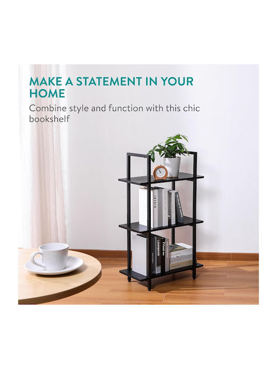 Βιβλιοθήκη Black 57x95x28εκ.
