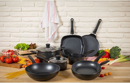 Kuhn Rikon Easy Set De Vase De Gătit Din Aluminiu Cu Acoperire Antiaderentă 3 Piese