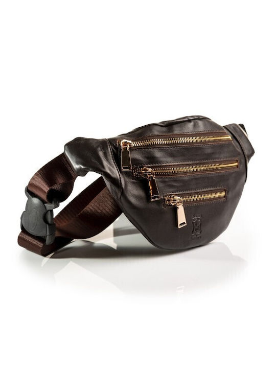 Boxer Leather Waist Bag Brown