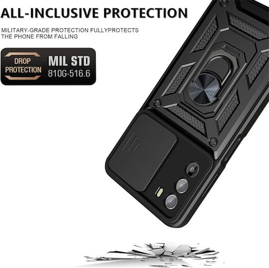 Techsuit Camshield Back Cover Σιλικόνης Μαύρο (Moto G62 5G)