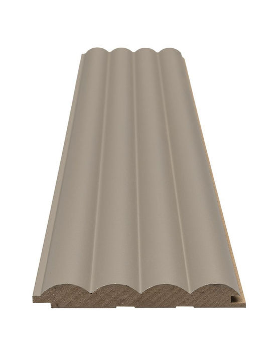 MDF Панел 3D Ламели 806090 Вълна DL 16 119 2750mm Пясъчно Сиво Newplan