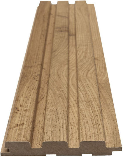 Mdf Panel 3d Πηχακια 508090 Beat St 16 119 2750mm Pecan Newplan