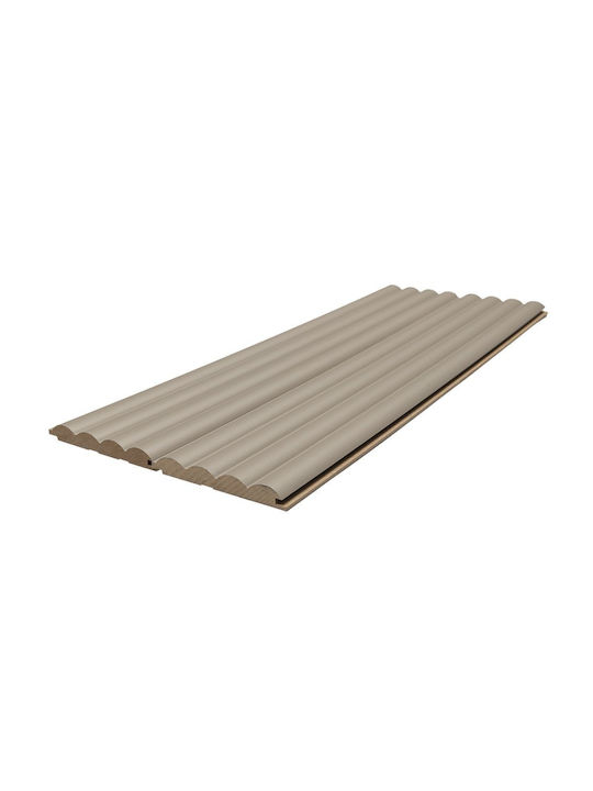 MDF Панел 3D Ламели 806090 Вълна DL 16 119 2750mm Пясъчно Сиво Newplan