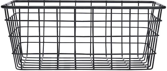 Estia Estia Καλαθι Οργανωσης Μεταλλικο 22x16x12cm Μαυρο 01-26714