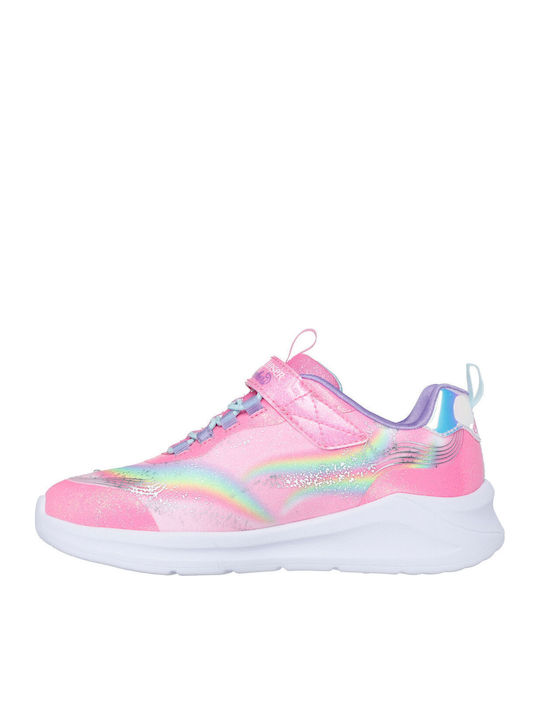 S-lights Kids Sneakers with Scratch Pink