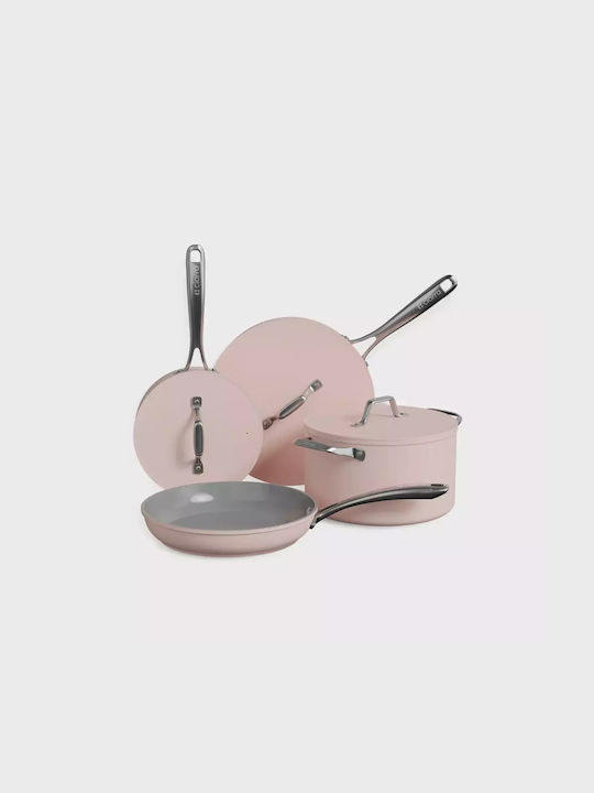 Ciarra Beyond Cookware Set De Vase De Gătit Din Aluminiu Cu Acoperire Interioară Ceramică 4 Piese