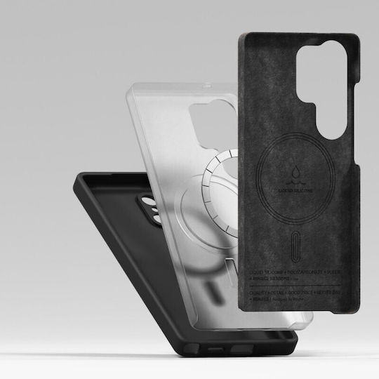Ringke Back Cover Silicon Negru (Galaxy S25 Ultra)